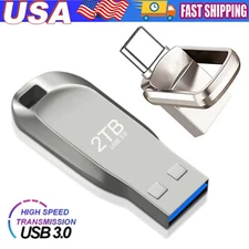 1TB 2TB Type C/USB-A USB 3.0 Flash Drive Thumb Drive Memory Stick for PC Laptop