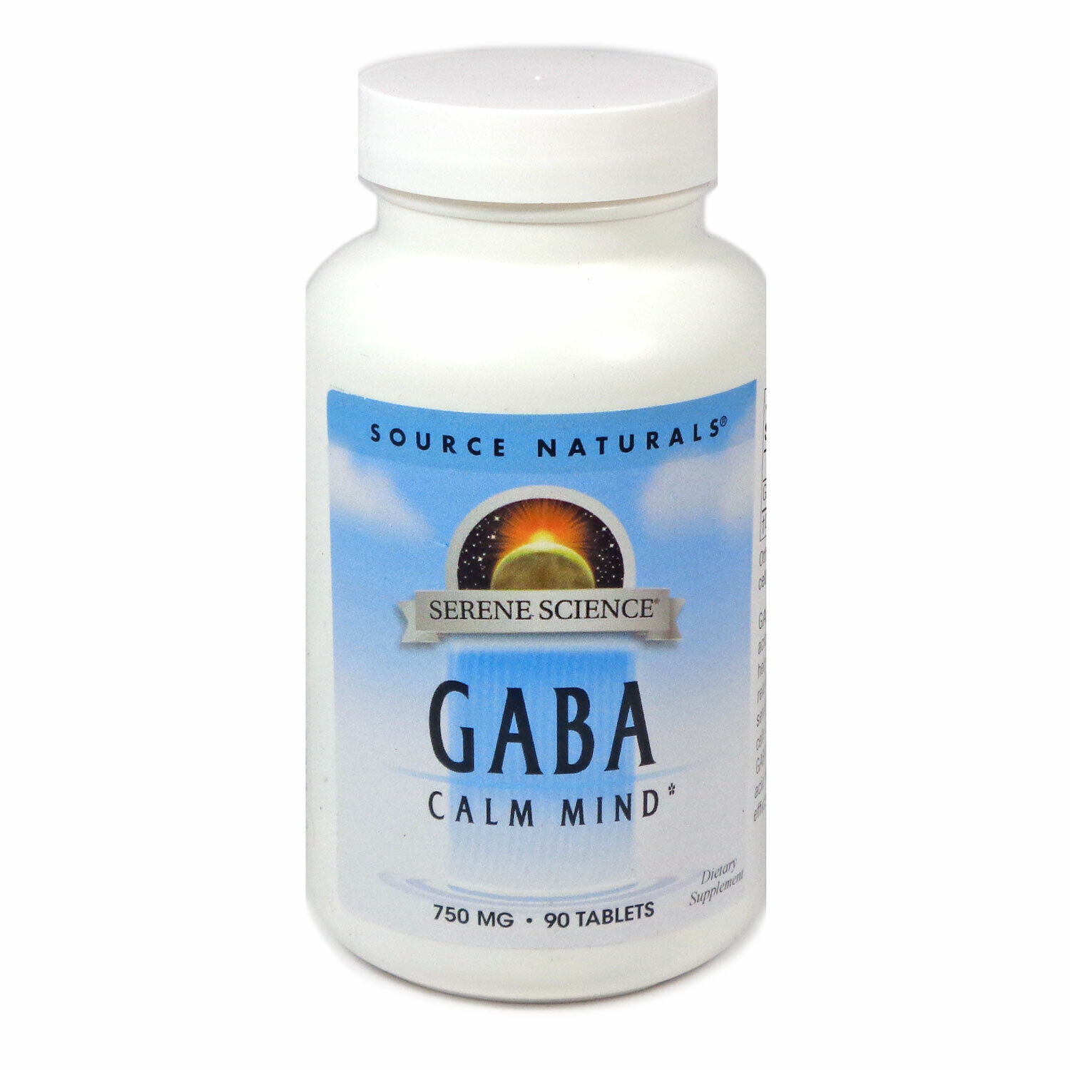 GABA 750 mg by Source Naturals - 90 Tablets