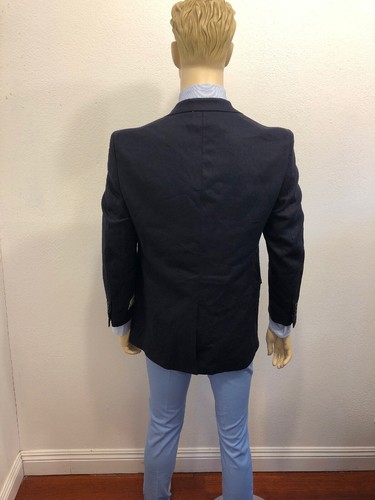 CORDOVAN & GREY THE GENTLEMEN'S COLLECTION LINE BLAZER/SPORT COAT NAVY 38R - Picture 2 of 11