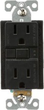 Eaton SGF15BK 15A-125V 3-Wire Grounding GFCI Duplex Receptacle Black 2 PACK 