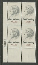 US 1731, 1978 13c CARL SANDBURG, LL PBOF4, MNH (US3711K)