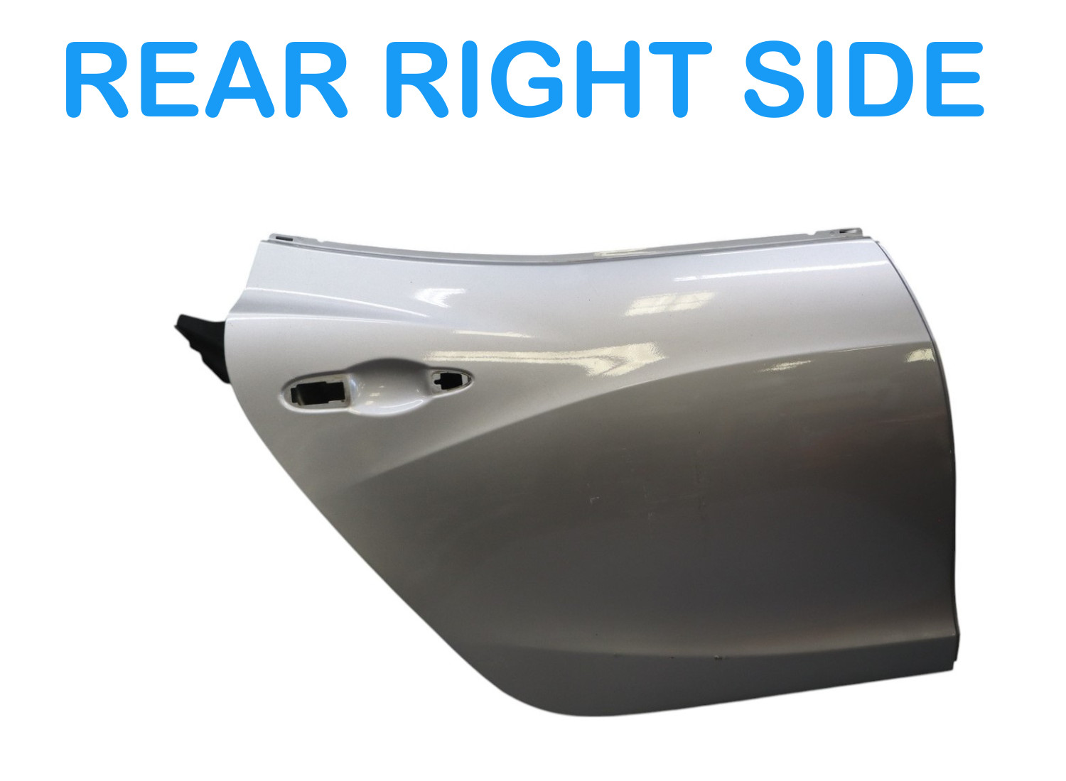 14-20 Maserati Ghibli Rear Right Passenger Side Door Shell Panel Silver Oem