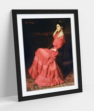 THOMAS ANSHUTZ, A ROSE -FRAMED WALL ART POSTER PRINT 4 SIZES
