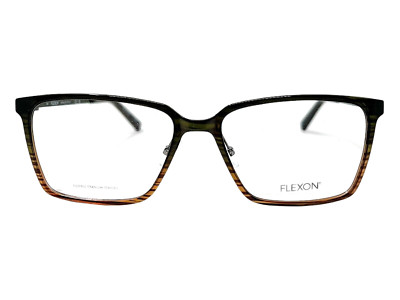 AUTHENTIC & NEW - FLEXON EP8010 315 54/16/145 - OLIVE / BROWN EYEGLASSES