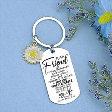 True Friendship Gifts for Women Best Friend keychains Friend Gifts for Her