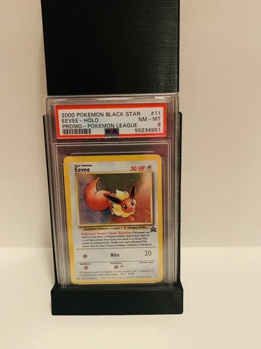 2000 Pokémon Black Star Eevee Holo Promo Pokémon League #11 PSA 8