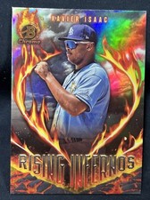 2024 Bowman #RI-16 Xavier Isaac Rising Infernos Tampa Bay Rays Free Shipping