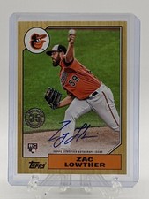 2022 TOPPS 1987 35TH ANNIVERSARY ROOKIE AUTO ZAC LOWTHER BALTIMORE ORIOLES