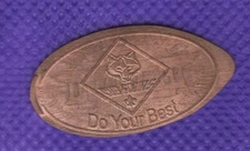 CUB SCOUTS "Do Your Best" Elongated Pressed Copper Penny