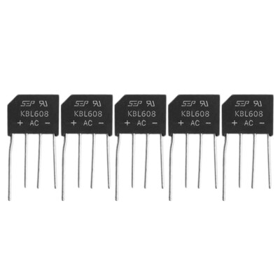 5Pcs KBL608 DIP KBL608 6A 800V Diode Bridge Rectifi