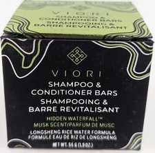 Viori Mini Hidden Waterfall Shampoo & Conditioner Bars Set 1.9oz./55g Net Weight