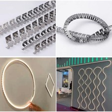 3.3ft/1m Wall Mount LED Channel Profile for Led Strip Light Silicone LED Channel