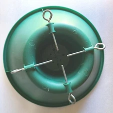 Fresh Brand Live Tree Stand Large Green Plastic 8 Ft 80 lbs 5 in Diameter