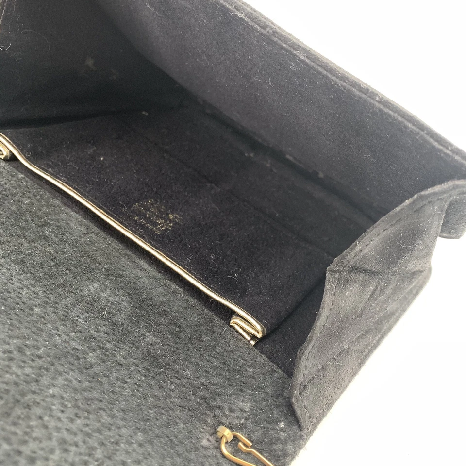 Bolso Bandolera Harrods London by Dorca Vintage Cadena Negra Dorada Hecho en España Foto 4 de 4