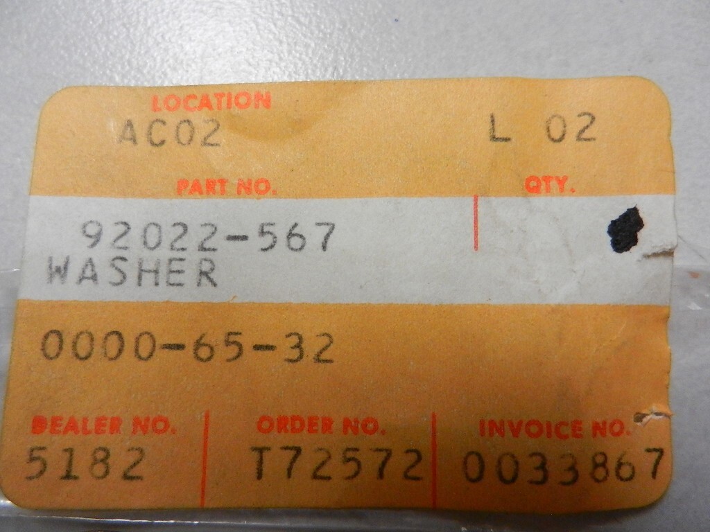 NOS Kawasaki Washers 86-91 JS300 89-92 JB650 96-00 JH1100