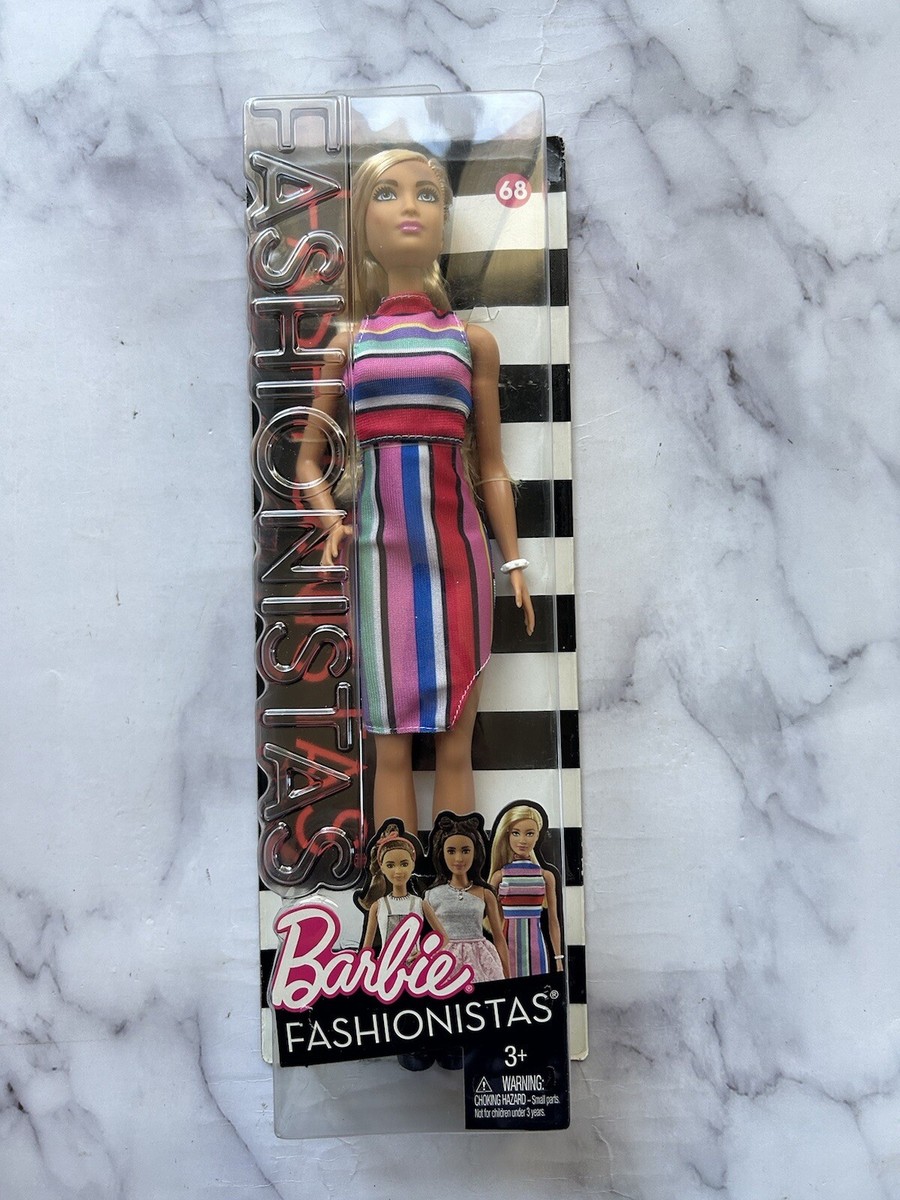 Mattel 2016 Barbie Fashionistas #68 Candy Stripes Doll DYY98
