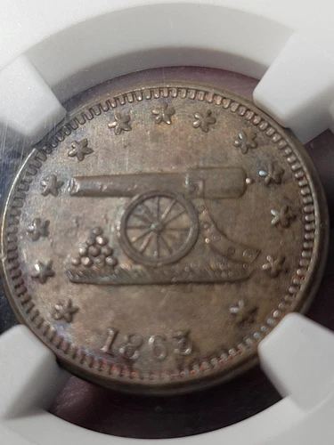 1863 Patriotic Civil War Token 168/311a (R-1) - NGC MS64