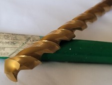 17.5mm x 12-1/4" Extra Long Drill Bit HSS Tin Coated Precision Twist