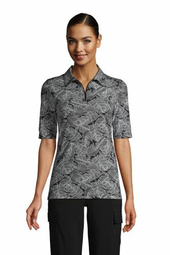 Lands End Womens Moist Wick UPF Sun 