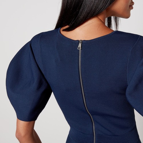 Mini Vestido Ted Baker Hayliy Jersey Acanalado, Azul, 12 - Imagen 4 de 4