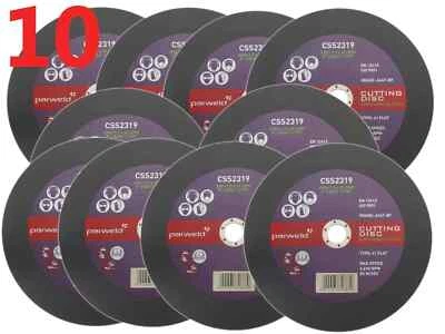 Parweld (9") 230mm x 1.9mm Thin stainless steel metal slitting discs (PACK OF 10