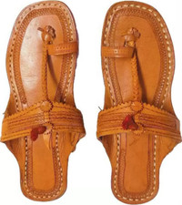 Sandales Kolhapuri Pour Femmes En Cuir Doux HT90 Mode Taille UK 4-8
