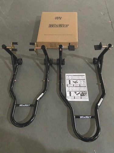 Coppia 2 cavalletti alzamoto alza ruota davanti dietro moto moto BMW 1000 RR S - Foto 5 di 7