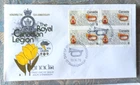 ROYAL CANADIAN LEGION 50TH ANNIVERSARY STAMP BLOCK 1975 FLEETWOOD CACHET FDC UNA