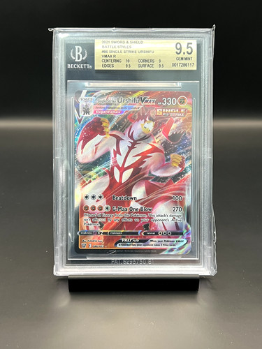 Pokemon Single Strike Urshifu VMAX 086/163 Swsh05: Battle Styles Holo BGS 9.5