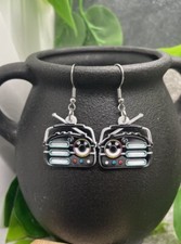 1.75  Silver-tone Retro Boombox Dangle Earring Set New Free Ship B4043