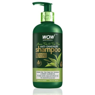 Wow Skin Science Green Tea & Tea Tree Anti-Schuppen Shampoo 300ml