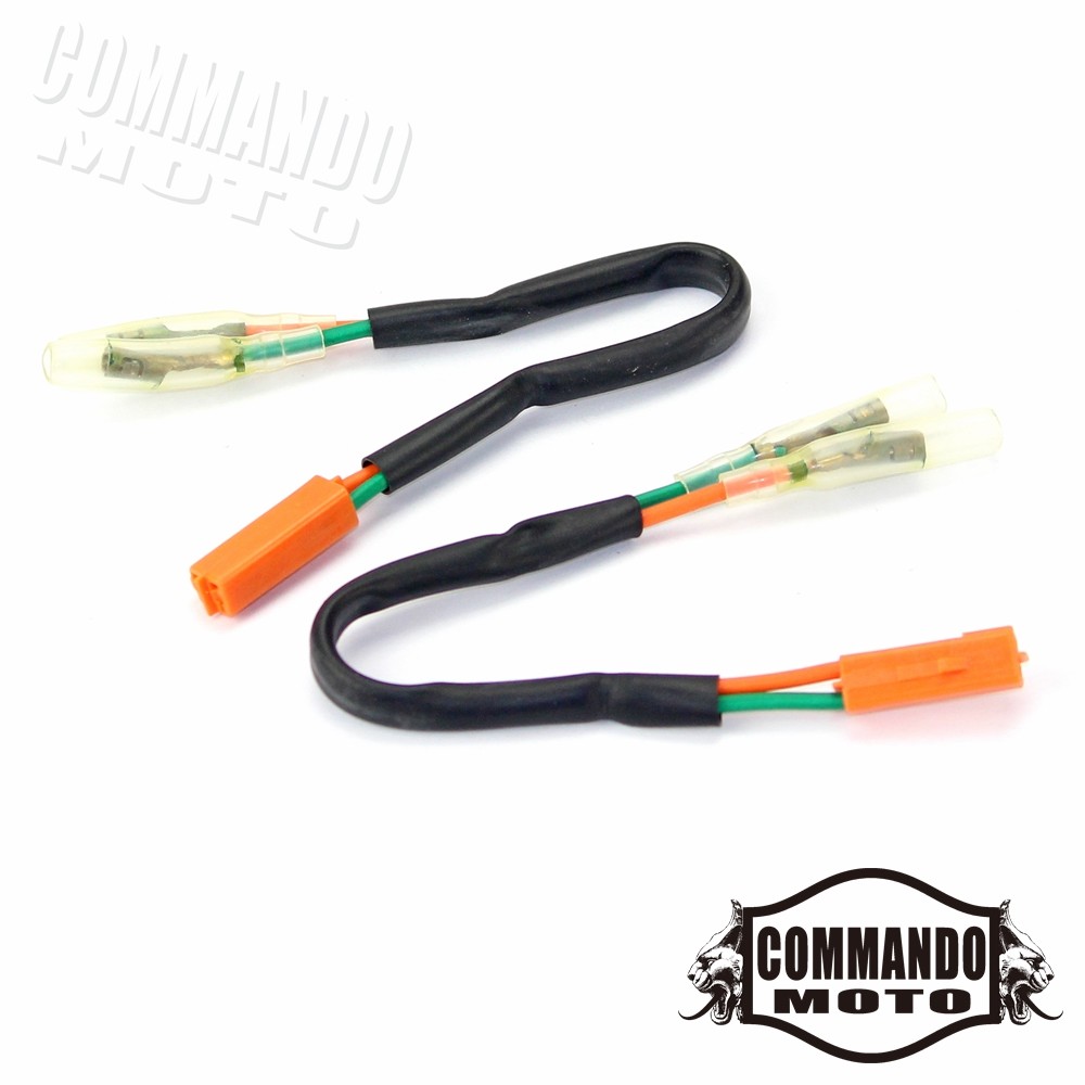 連絡用 4x Wire Turn Signal OEM Connectors Adapters Plug for Kawasaki