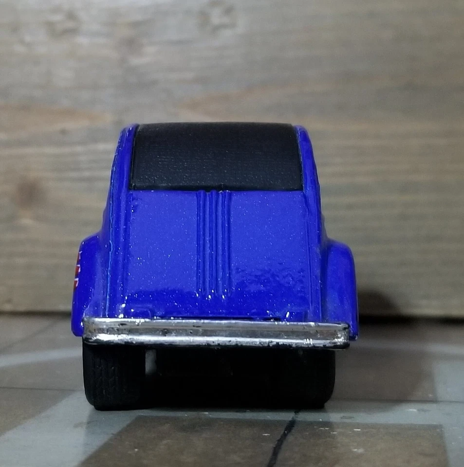 CITROËN 2 CV "CLASSIC MOBILE" LEGEND CAR Scala 1:50 METAL BLUE PULL BACK & GO - Immagine 4 di 4