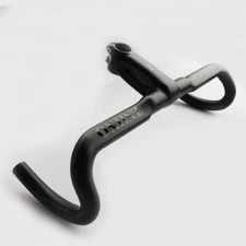 Full Carbon Fiber Road Bike Integrated Handlebar Bicycle Bent Bars with Stem 