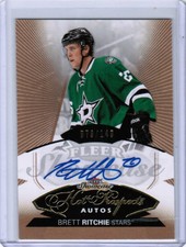 14/15 FLEER SHOWCASE BRETT RITCHIE #135 HOT PROSPECTS AUTO RC /149 DALLAS STARS