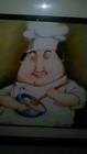 2) Framed "Fat Chef" Wall Pictures By Tracy Flickinger * Nice Kitchen Decor! — photo 4