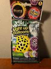 illooms LED Wild Animal Light-Up Balloons 1 Pack Of 5 Balloons