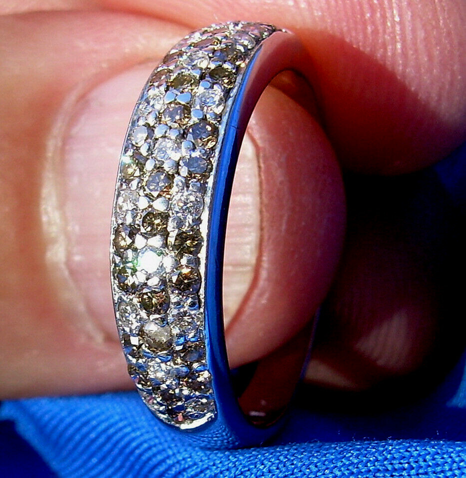 Genuine LeVian Elegant Diamond Wedding Band Real Desi… Gem