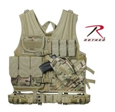Rothco Cross Draw MOLLE Tactical Vest - Multicam