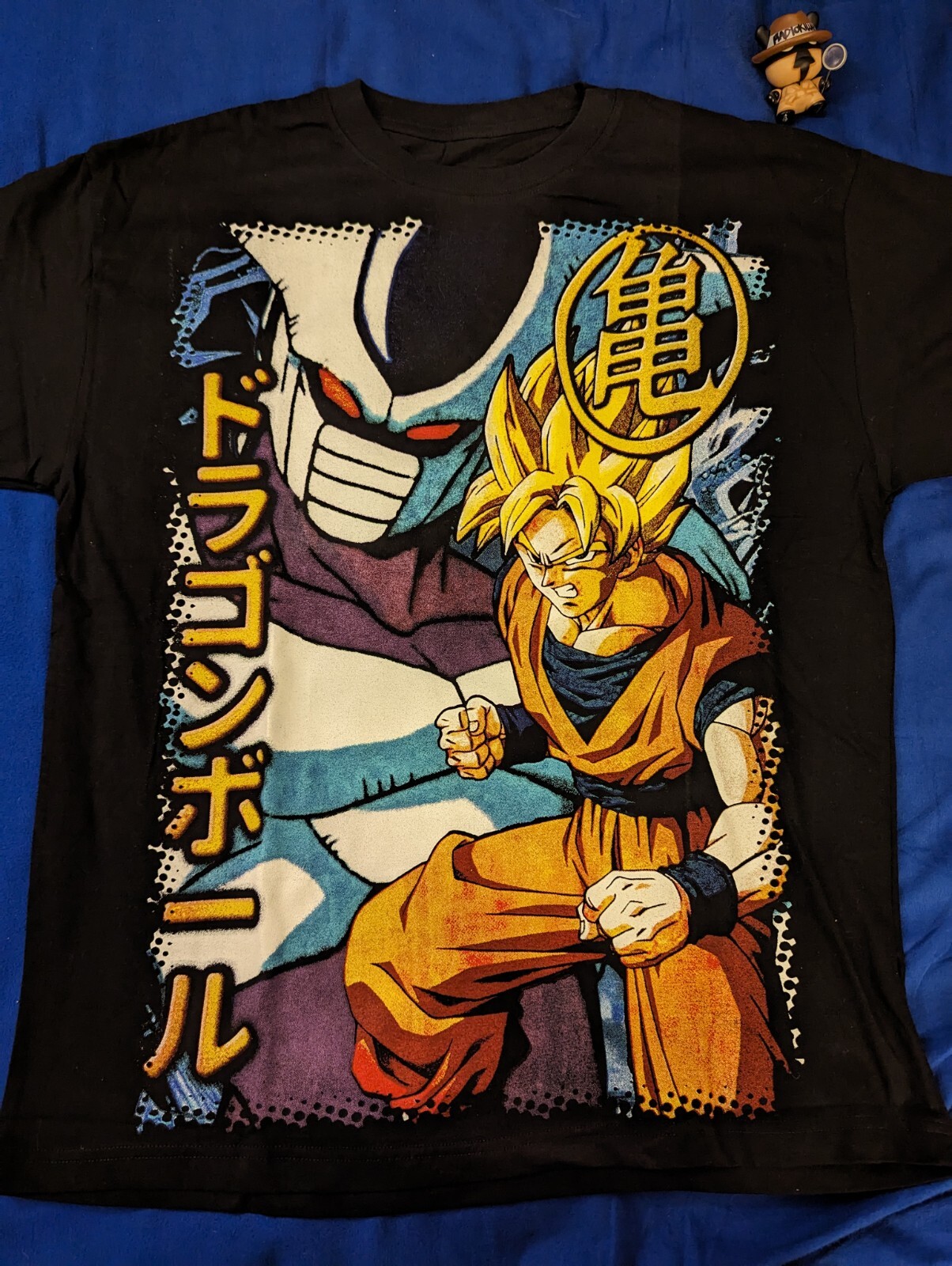 Camisa Dragon Ball Z AOP Goku Vs Cooler Talla Grande 22 X 29 Bota Moderna