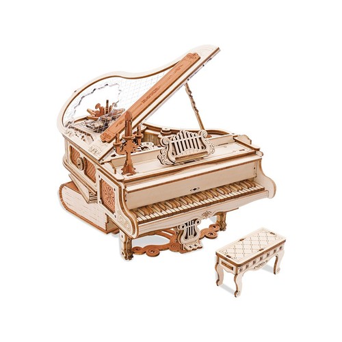 ROKR DIY Holzpuzzle Kits mit Musik 3D Gebäude Spielzeug Puzzle für Erwachsene Geschenke - Bild 2 von 7