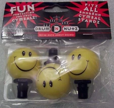Smiley Face Drum Nutz Cymbal Wing Nut topper NEW Exclusive Product! 6mm 8mm 