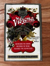 Vintage VIBRONA Ideal Tonic Wine LABEL ADVERT Fletcher London DRINK