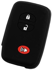 KeyGuardz Keyless Entry Remote Car Smart Key Fob Shell Cover Soft Rubber Black