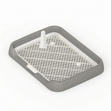 Dog Potty with Grate Easy to Clean Dog Toilet Tray Cleanable for Small Dogs