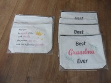 MAKE UP BAGS - JOB LOT - MAKEUP BAG BEST GRANDMA RETIREMENT THOUGHTFUL GIFT