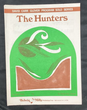 sheet music The Hunters, David Glover Piano 1969, ships free