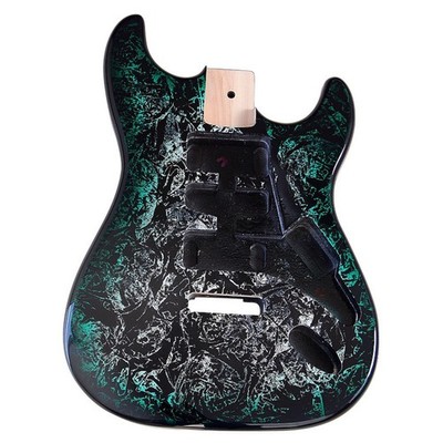 Gitarrenkorpus Aus Pappelholz Double-Cutaway E-Gitarrenkorpus Poliert