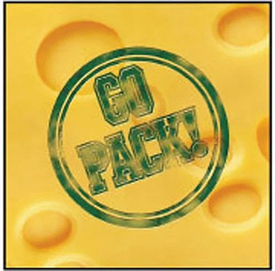 Green Bay Packers Ceiling Tile (2' x 2') GO PACK CHEESE (Lot of 4 Tiles)