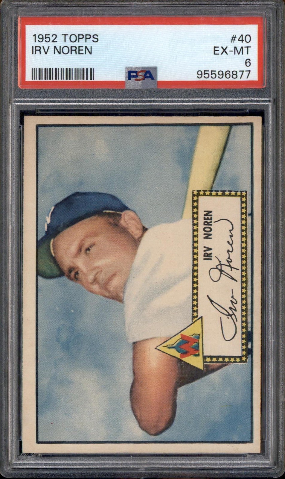 1952 Topps #40 Irv Noren PSA 6